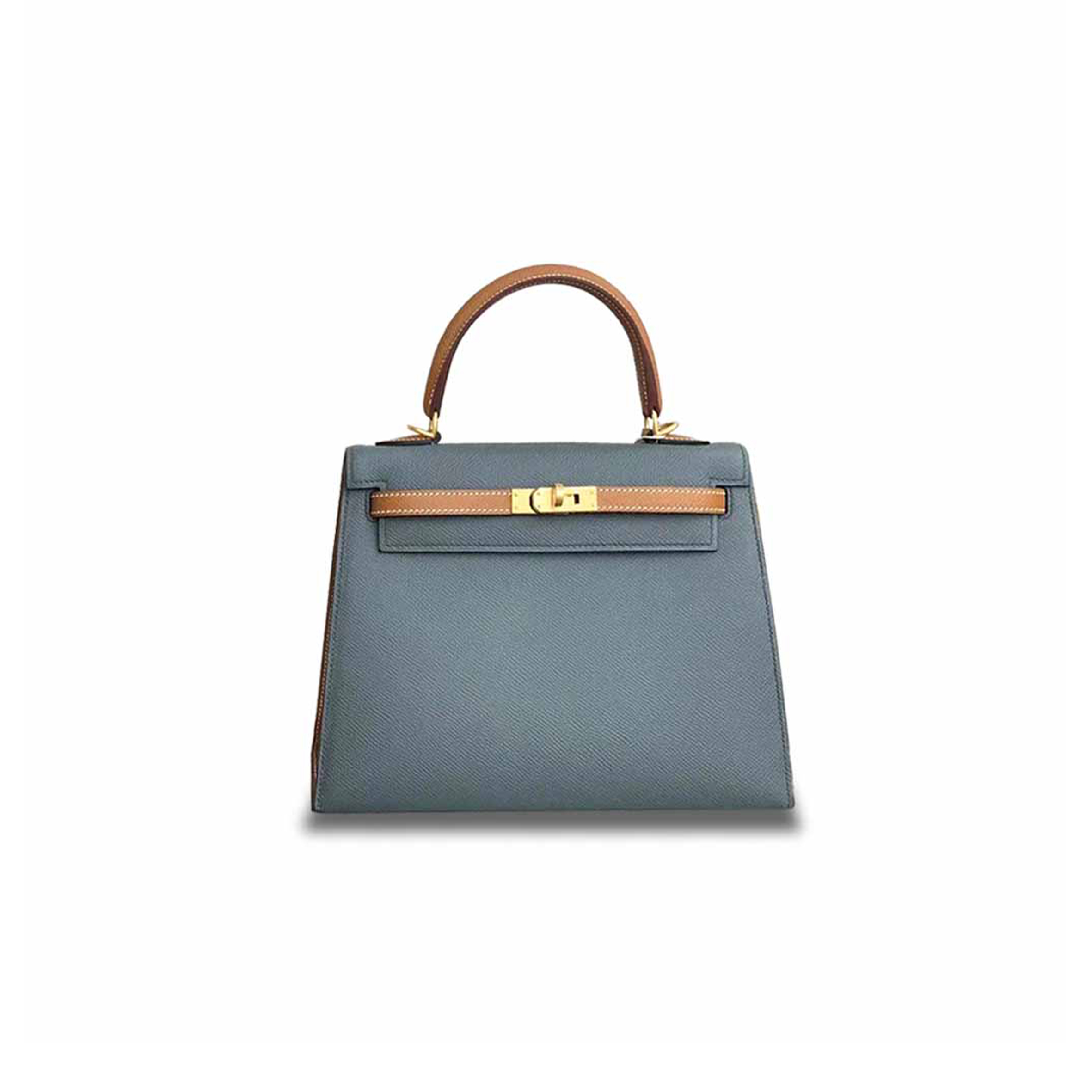 H**mes master kelly 25 epsom almond green with golden brown brushed gold buckle (25*17*7cm)